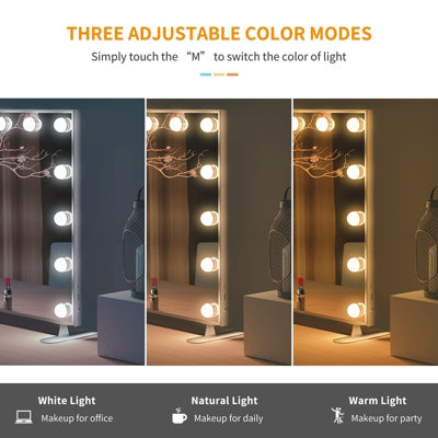 Yohood LED Makeup Mirror with 14 Dimmable Bulb - 4
