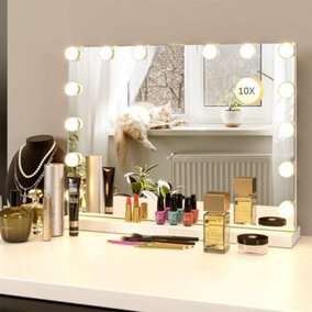 Yohood Makeup Mirror with 14 Dimmable Bulbs- 50cm x 42cm