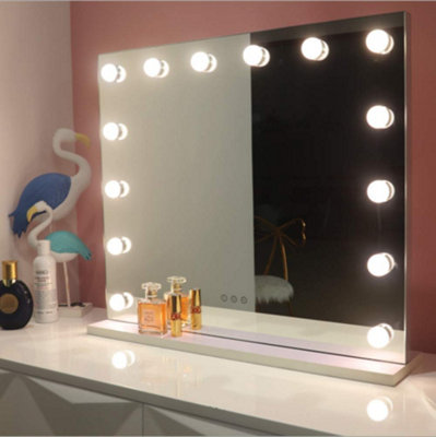 Yohood Makeup Mirror with 14 Dimmable Bulbs- 50cm x 42cm