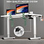 Yohood White Electric Standing Desk,Adjustable Height Workstation 110cm x 60cm