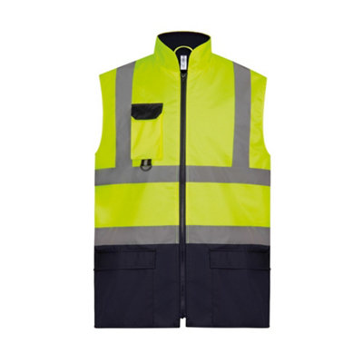 Yoko Adults Unisex Hi-Vis Padded Bodywarmer