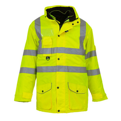 Yoko Hi Vis Multi-Function Breathable & Waterproof 7-In-1 Jacket (Pack ...