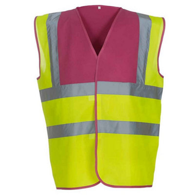 Yoko Mens Band & Brace Hi-Vis Waistcoat