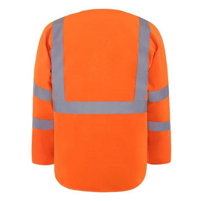 Yoko Mens Executive Hi-Vis Long Sleeve Safety Waistcoat
