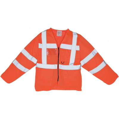 Yoko Mens Executive Hi-Vis Long Sleeve Safety Waistcoat - 3