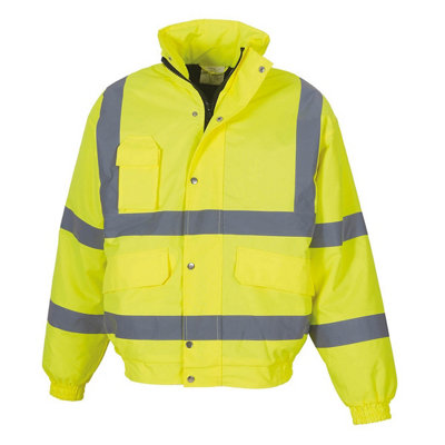 EN471 Hi-Vis Bomber Jacket Yellow