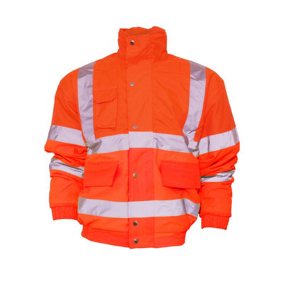 Yoko Mens Hi-Vis Bomber Jacket Quality Product