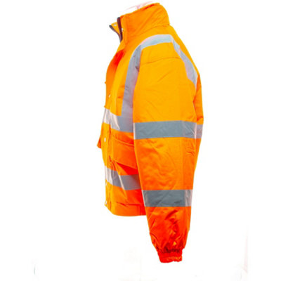 Yoko Mens Hi-Vis Bomber Jacket Quality Product - 3