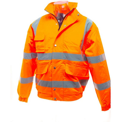 Yoko Mens Hi-Vis Bomber Jacket Quality Product - 4