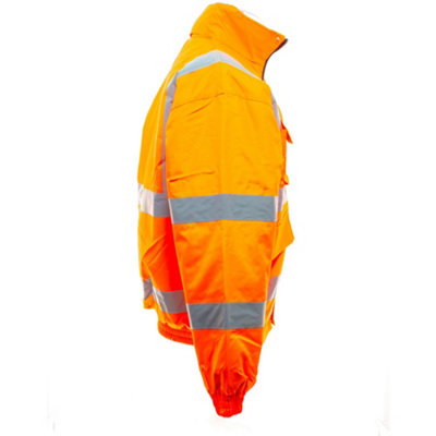 Yoko Mens Hi-Vis Bomber Jacket Quality Product - 6