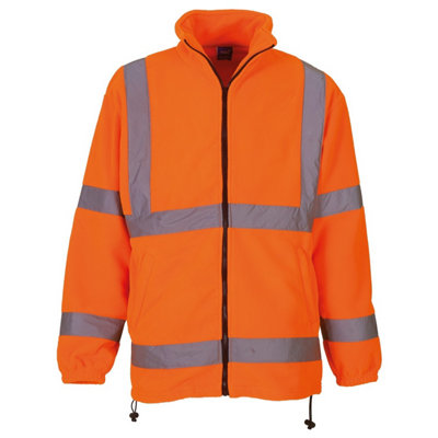Yoko Mens Hi Vis Heavyweight Fleece Jacket Pack of 2 DIY at B Q