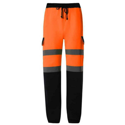 orange hi vis tracksuit bottoms