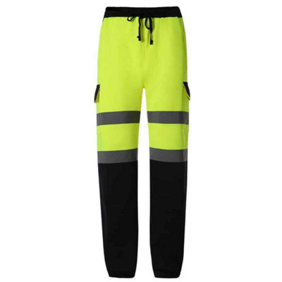 Yoko Mens Hi-Vis Jogging Bottoms