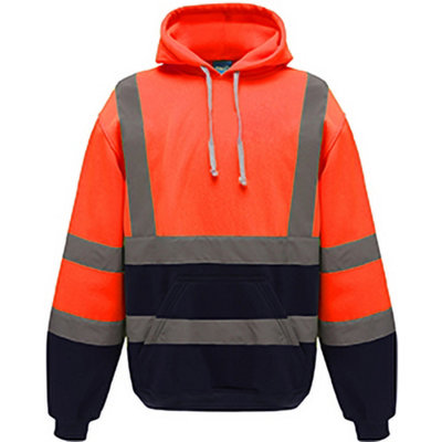 Yoko Mens Hi Vis Reflective Hoodie DIY at B Q