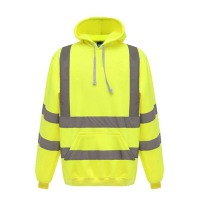 Yoko Mens Hi Vis Reflective Hoodie