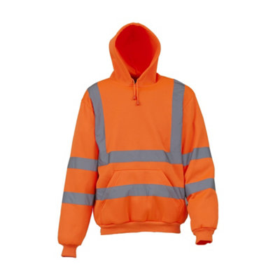 Mens high shop vis hoodie