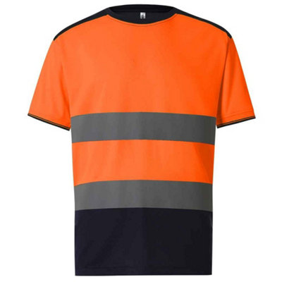 Yoko Mens Two Tone Hi-Vis T-Shirt