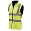 Yoko Mens Workwear Hi-Vis Reversible Fleece Vest / Jacket