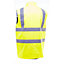 Yoko Mens Workwear Hi-Vis Reversible Fleece Vest / Jacket