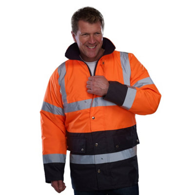 Yoko Unisex Adult Motorway Two Tone Hi-Vis Jacket