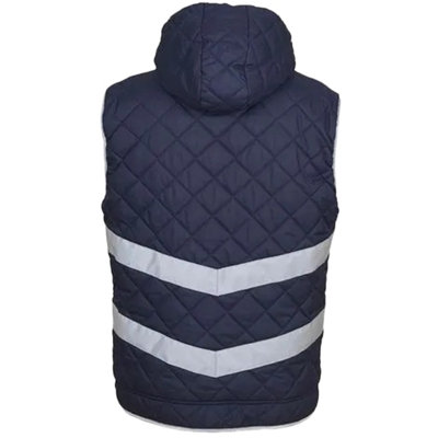 Yoko Unisex Adults Hi Vis Kensington Hooded Gilet (Pack of 2)