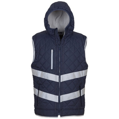 Yoko Womens/Ladies Kensington Hi-Vis Hooded Gilet