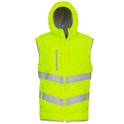 Yoko Womens/Ladies Kensington Hi-Vis Hooded Gilet