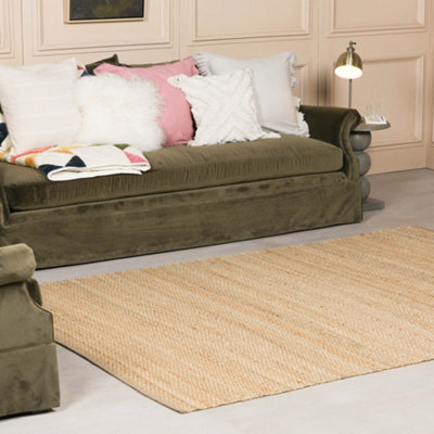 Yolette Artisan Chunky Woven Jute Rug 230x160cm