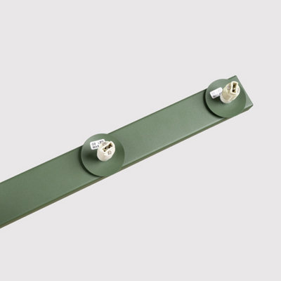 Yoli steel/glass olive green 4 Lights minimalist Ceiling lamps