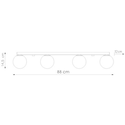 Yoli steel/glass olive green 4 Lights minimalist Ceiling lamps