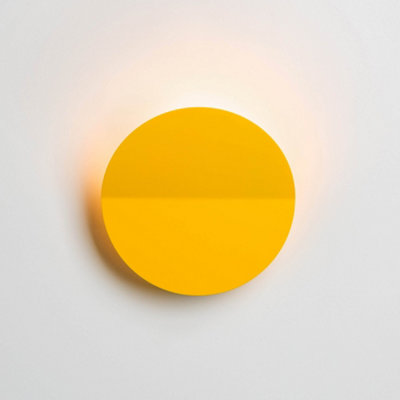 Yolk yellow diffuser wall light