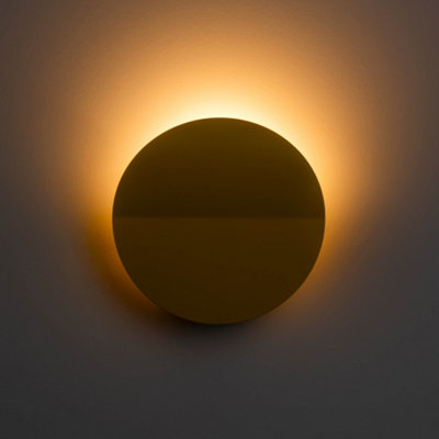 Yolk yellow diffuser wall light