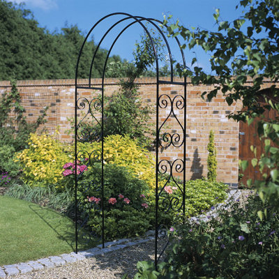 YORC Modern Metal Rose Arch Arbour 1067mm Wide x 2134mm High YRA42