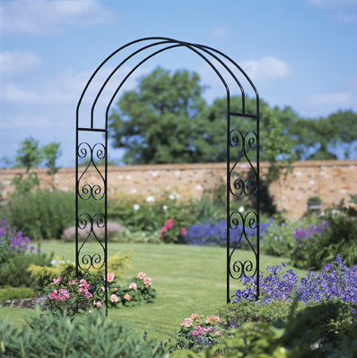 YORC Modern Metal Rose Arch Arbour 1524mm Wide x 2032mm High YRA60
