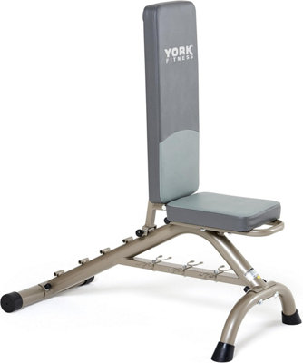 York Fitness 5 Seat Positions Bench Press - Adjustable Foldable Weight ...