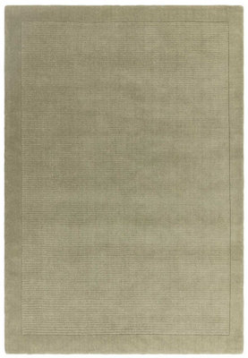 York Sage Green Colour Plain Wool Tufted Rug Rug 160x230cm for the