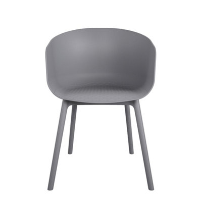 York xl Dining Chair in Charcoal, 2 pieces