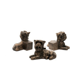 Yorkshire Terrier Plant Pot Feet - Set of 3 - L7 x W4.5 x H6.5 cm