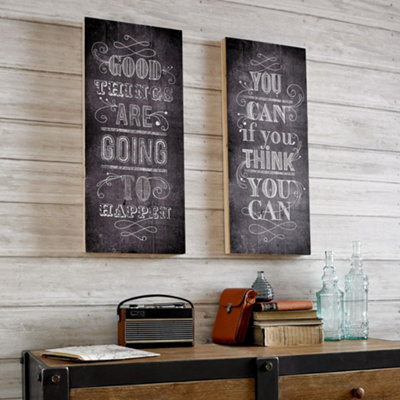 You Can Print On Wood Typography Wall Art
