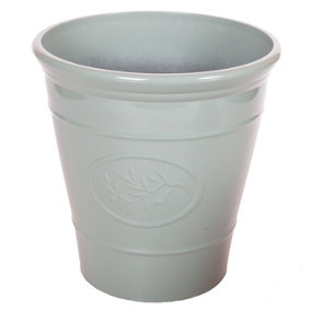 You Garden - 1 x Green 'Olive' Planter 30cm (12in) Perfect for Standard Trees and Patio Trees, Shrubs and Bushes - Mediterranean S
