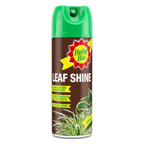 YouGarden Baby Bio Leaf Shine Spray, 200ml, Long-Lasting Shine, Dust-Removing, Houseplant Care Essential