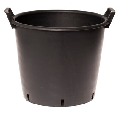 YouGarden - Heavy Duty 30L Plant Pot (Single) 40cm Diameter - Plastic Planters for Outdoor Plants - Large 15.7' Flower Pots for Ga