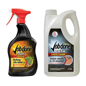 YouGarden Path and Patio Care Kit - Weedkiller And Cleaner, Long-Lasting, Treats Weeds And Hard Surfaces