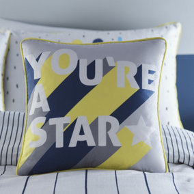 Youre a Star Filled Kids Bedroom Cushion 100% Cotton
