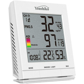 Youshiko Twin Wireless Indoor Outdoor Thermometer / Temperature Monitor  Meter