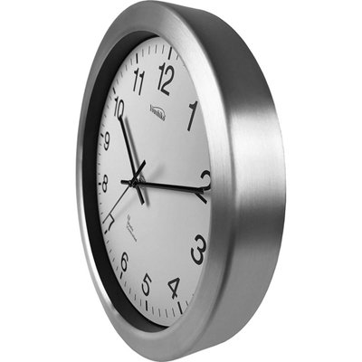 Youshiko Radio Controlled Wall Clock - Premium UK & Ireland Version. Silver Bold Classic Design - 3