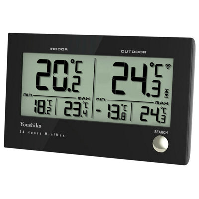 Youshiko Twin Wireless Indoor Outdoor Thermometer / Temperature Monitor  Meter