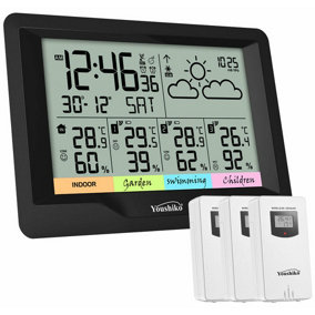 Youshiko Twin Wireless Indoor Outdoor Thermometer / Temperature Monitor  Meter