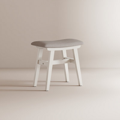 YQJJGL Solid wood Dressing Table Stool with Fabric Padded Seat, 42 x 24 ...