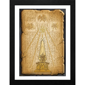 Yu Gi Oh Egyptian Tablet 30 x 40cm Framed Collector Print